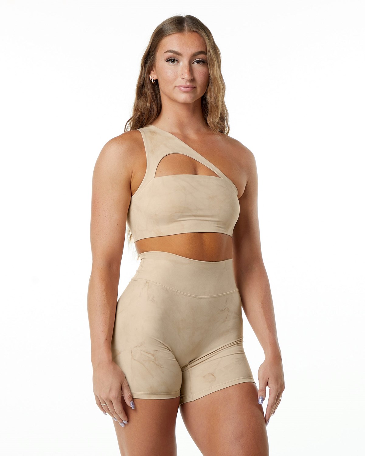 Alphalete Medium-Impact Luxury Sports Bra Hazelnut | SD2948536