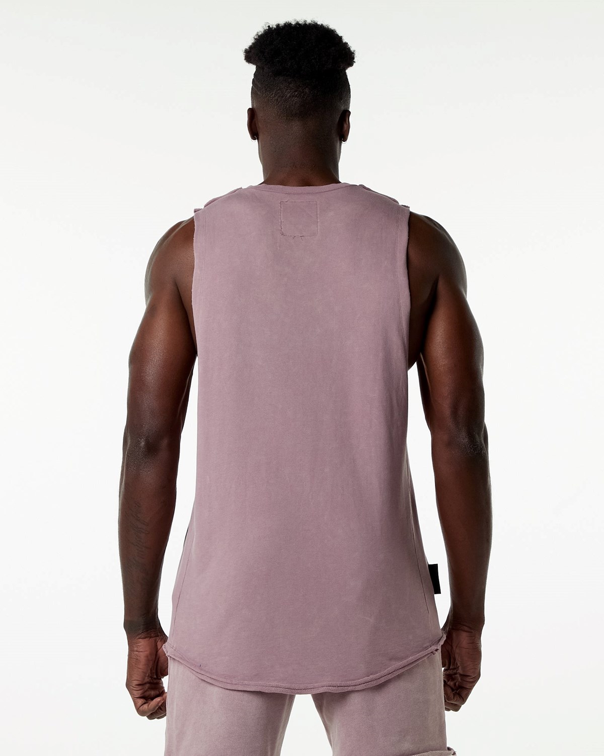 Alphalete Mid-Weight Washed Terry Cutoff Rosa | PC0358967