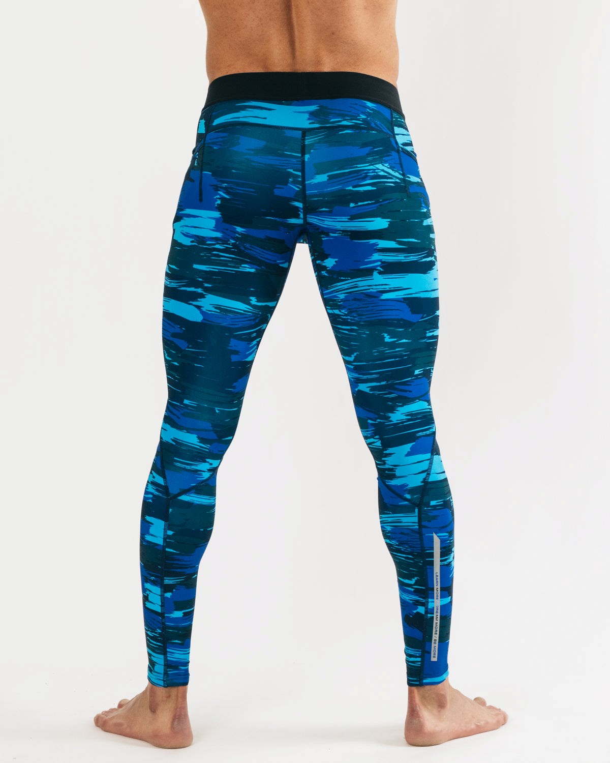 Alphalete Performance High-Compression Sport Tight Blau Camouflage | YT8065741