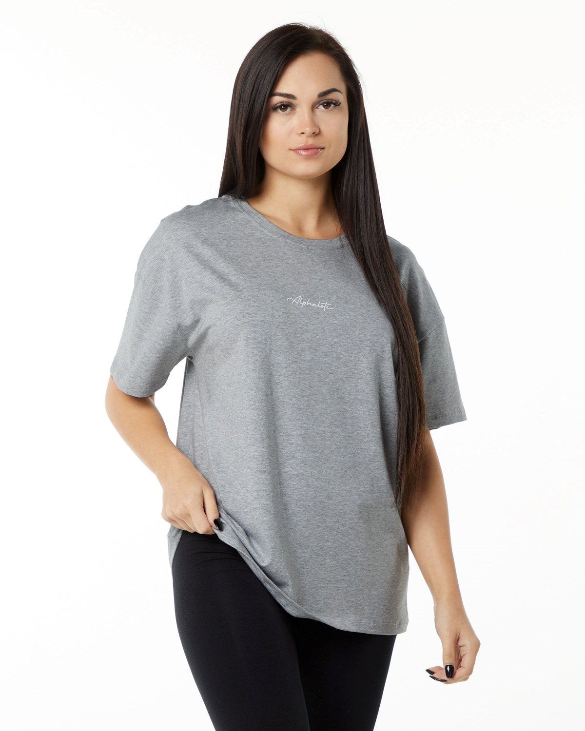 Alphalete Performance Kurzes Sleeve Grau | IW3014972