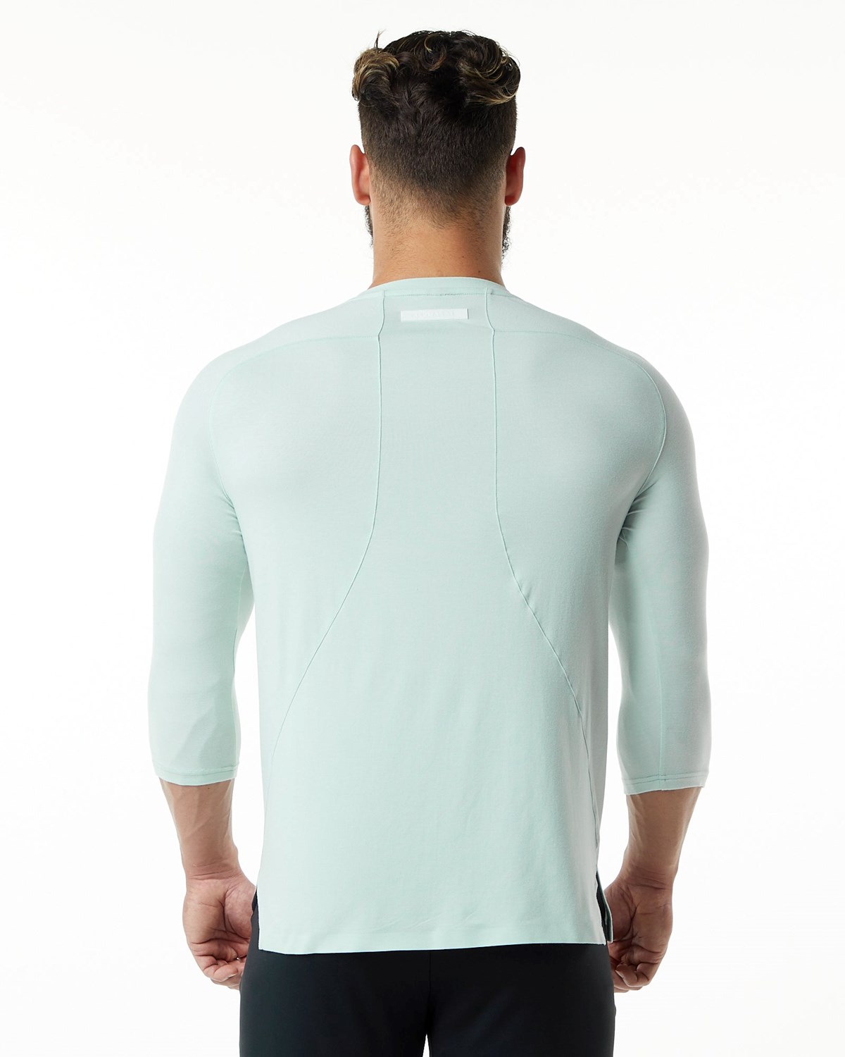 Alphalete Premium 3/4 Sleeve Tee Blau | YW9081276