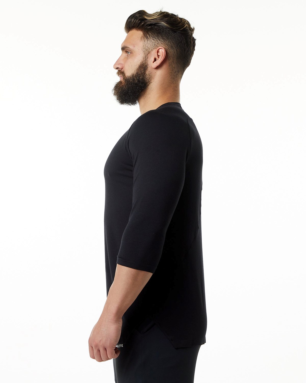 Alphalete Premium 3/4 Sleeve Tee Schwarz | TF4562093