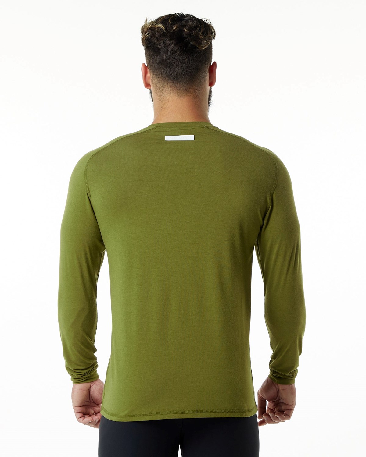 Alphalete Premium Epaulette Long Sleeve Tee Grün | EG5397018