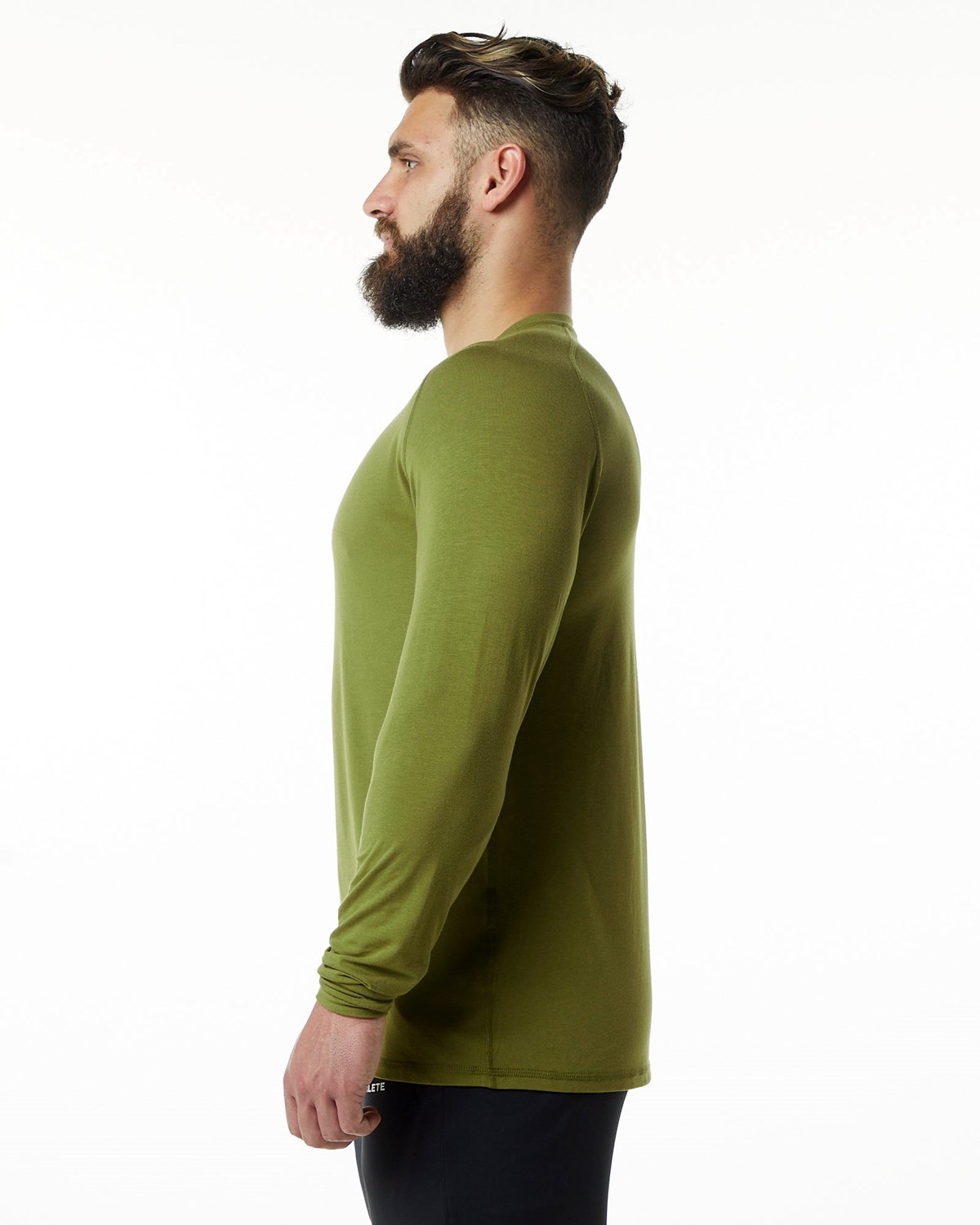 Alphalete Premium Epaulette Long Sleeve Tee Grün | EG5397018