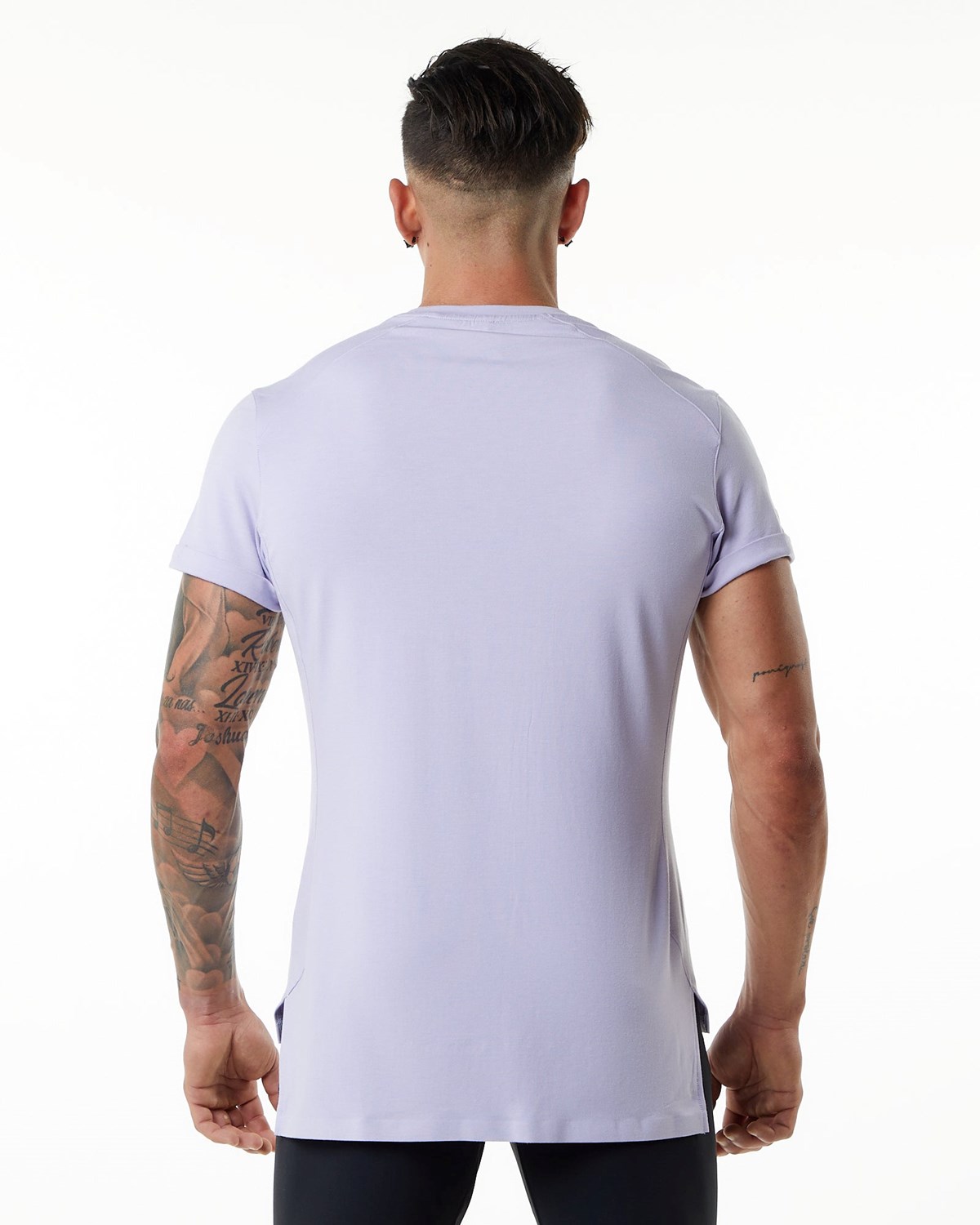 Alphalete Premium Kurzes Sleeve Pocket Tee Lilac Haze | PX7890134