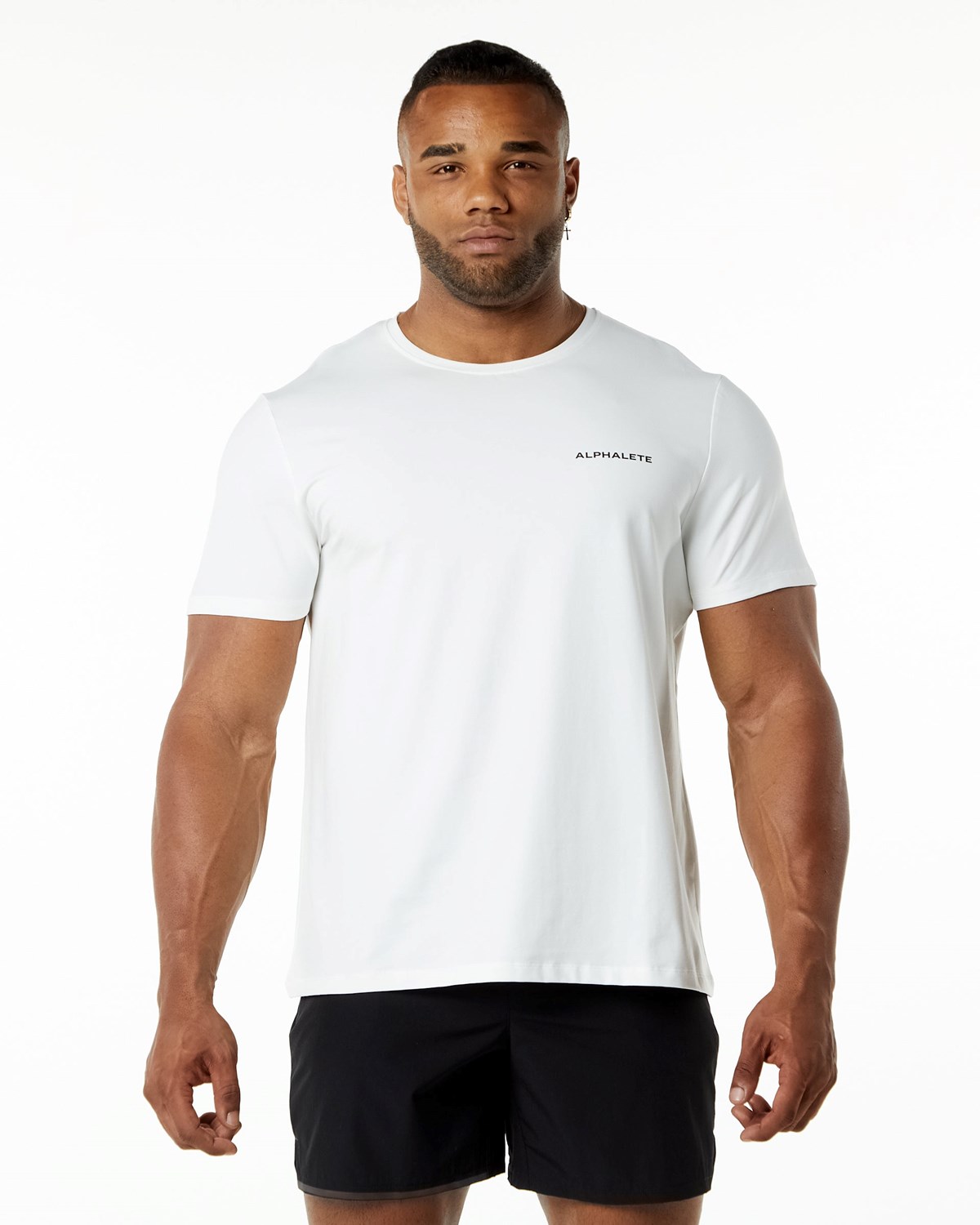 Alphalete Relaxed Fit Tee Weiß | VT0374819