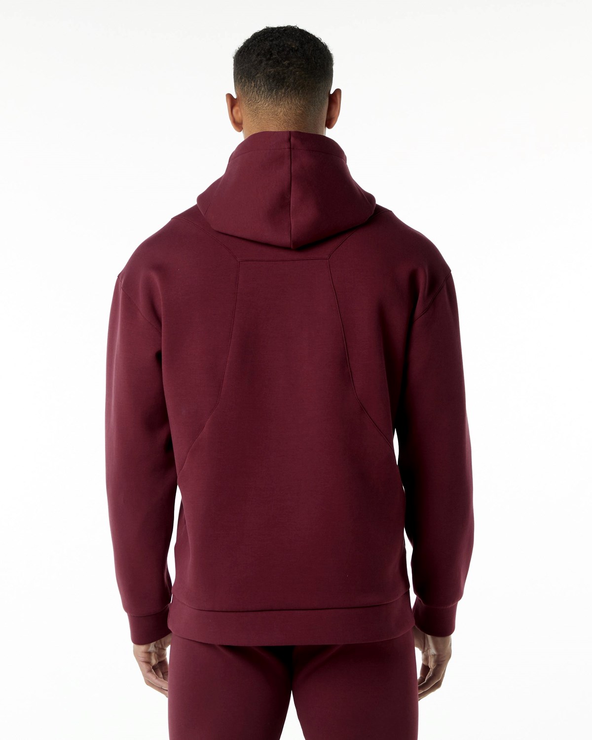 Alphalete Relaxed Interlock Knit Hoodie Bordeaux | KS3249176