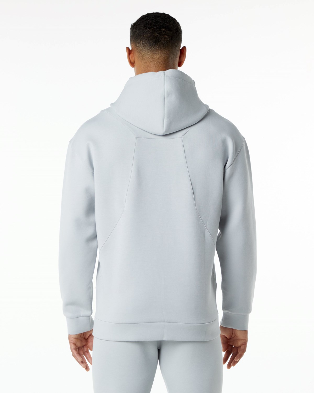 Alphalete Relaxed Interlock Knit Hoodie Grau | LI9712380