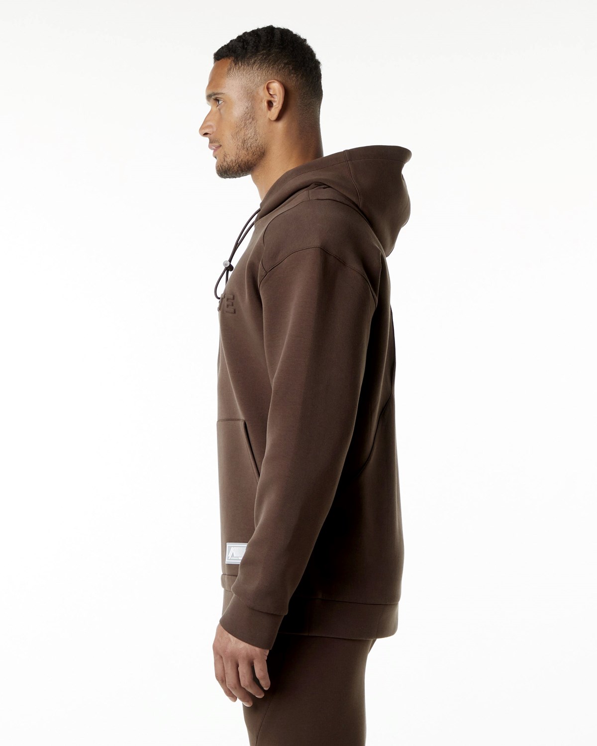 Alphalete Relaxed Interlock Knit Hoodie Braun | VM2179456