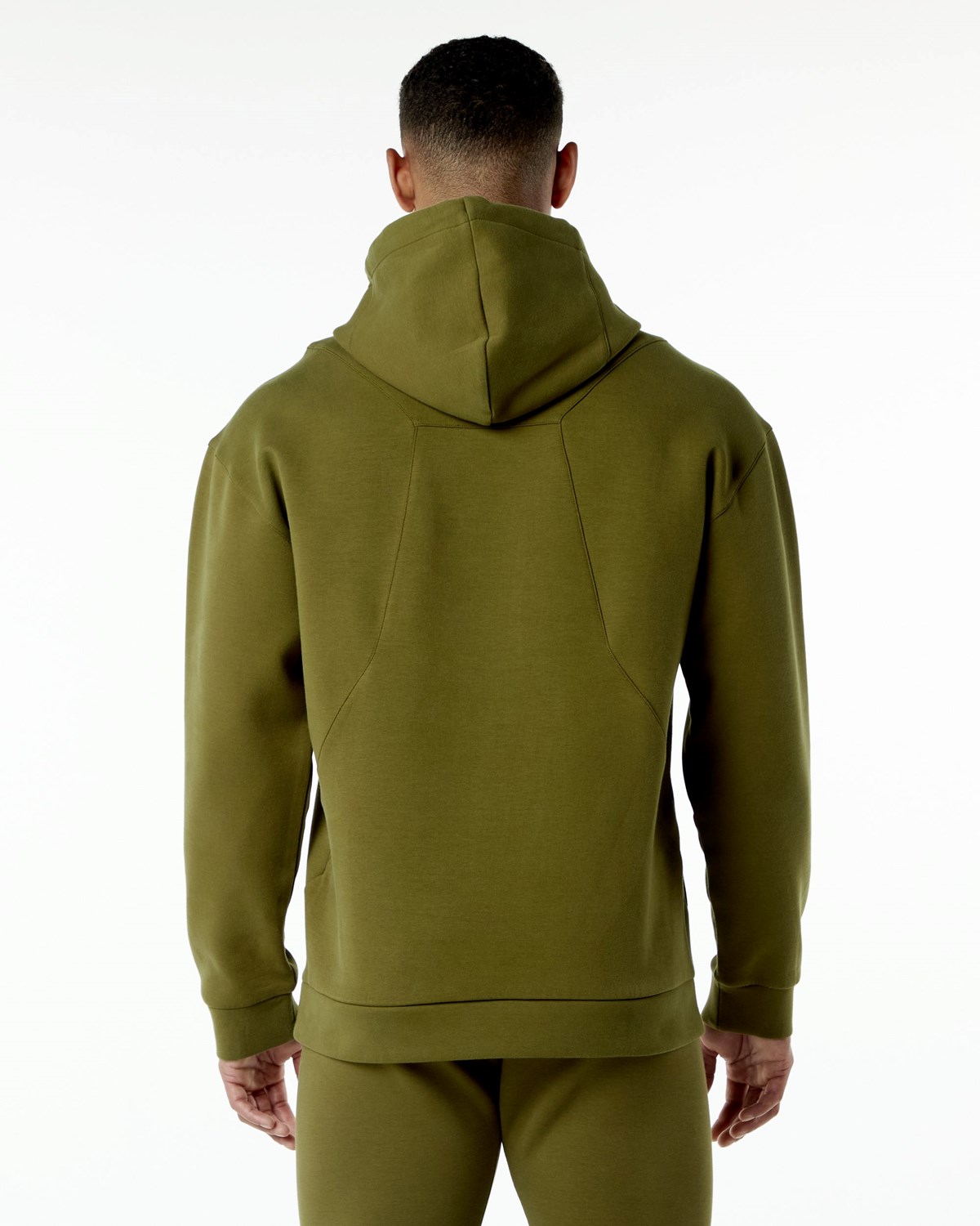 Alphalete Relaxed Interlock Knit Hoodie Moss | YK6874930