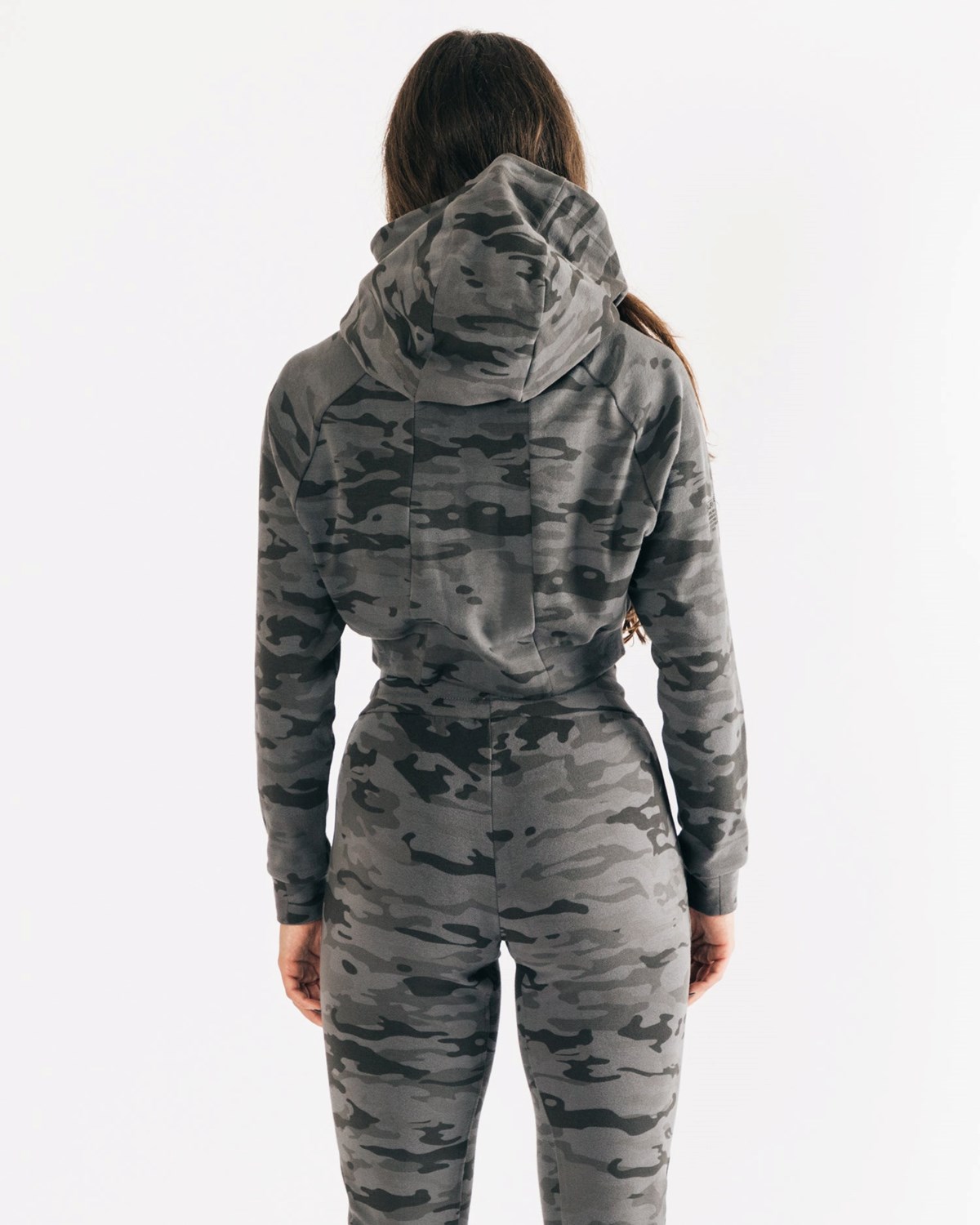 Alphalete Relaxed Single-Brushed Pullover Hoodie Camouflage | QV1475836