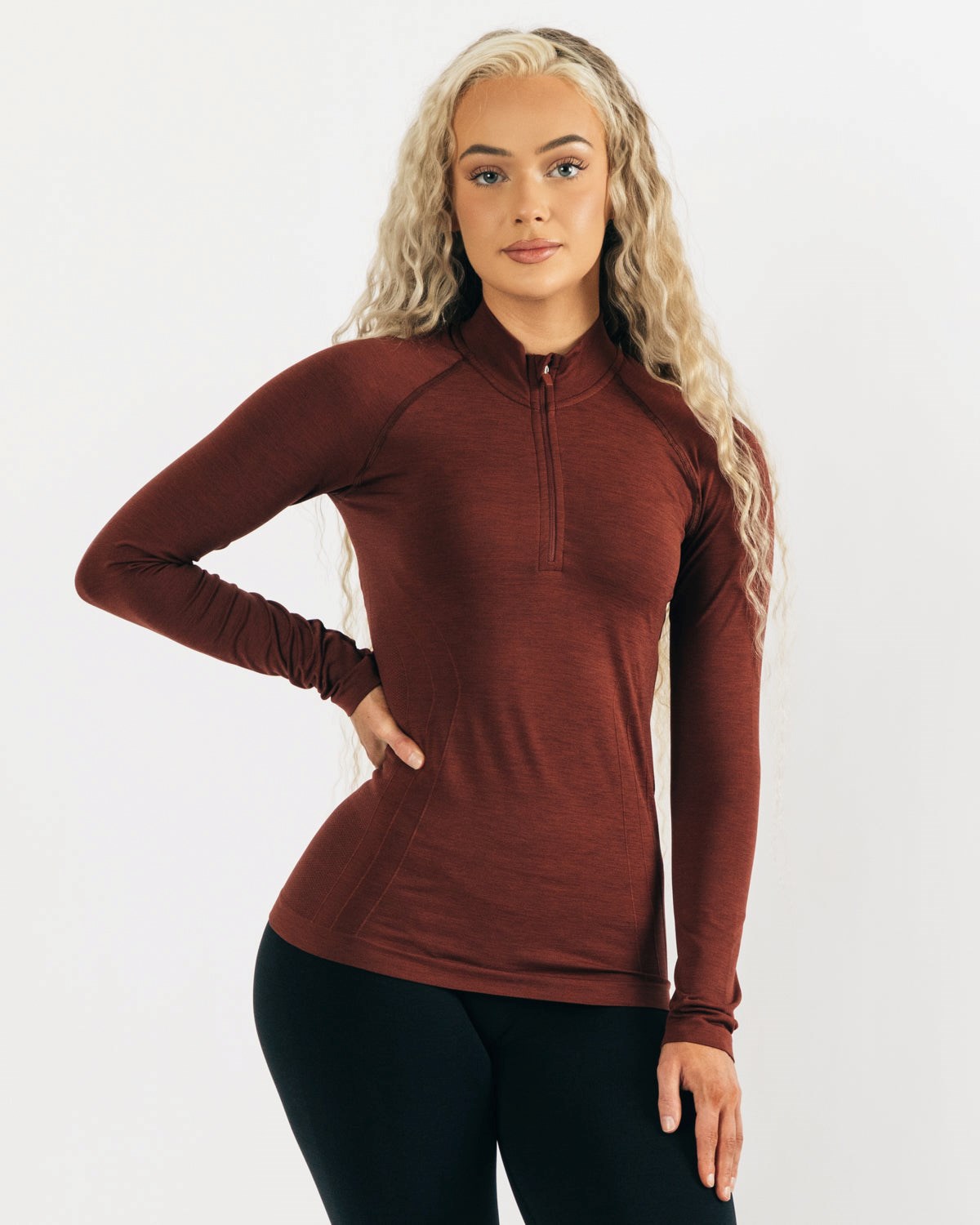 Alphalete Seamless Pullover Jacket Kupfer | CF5142708