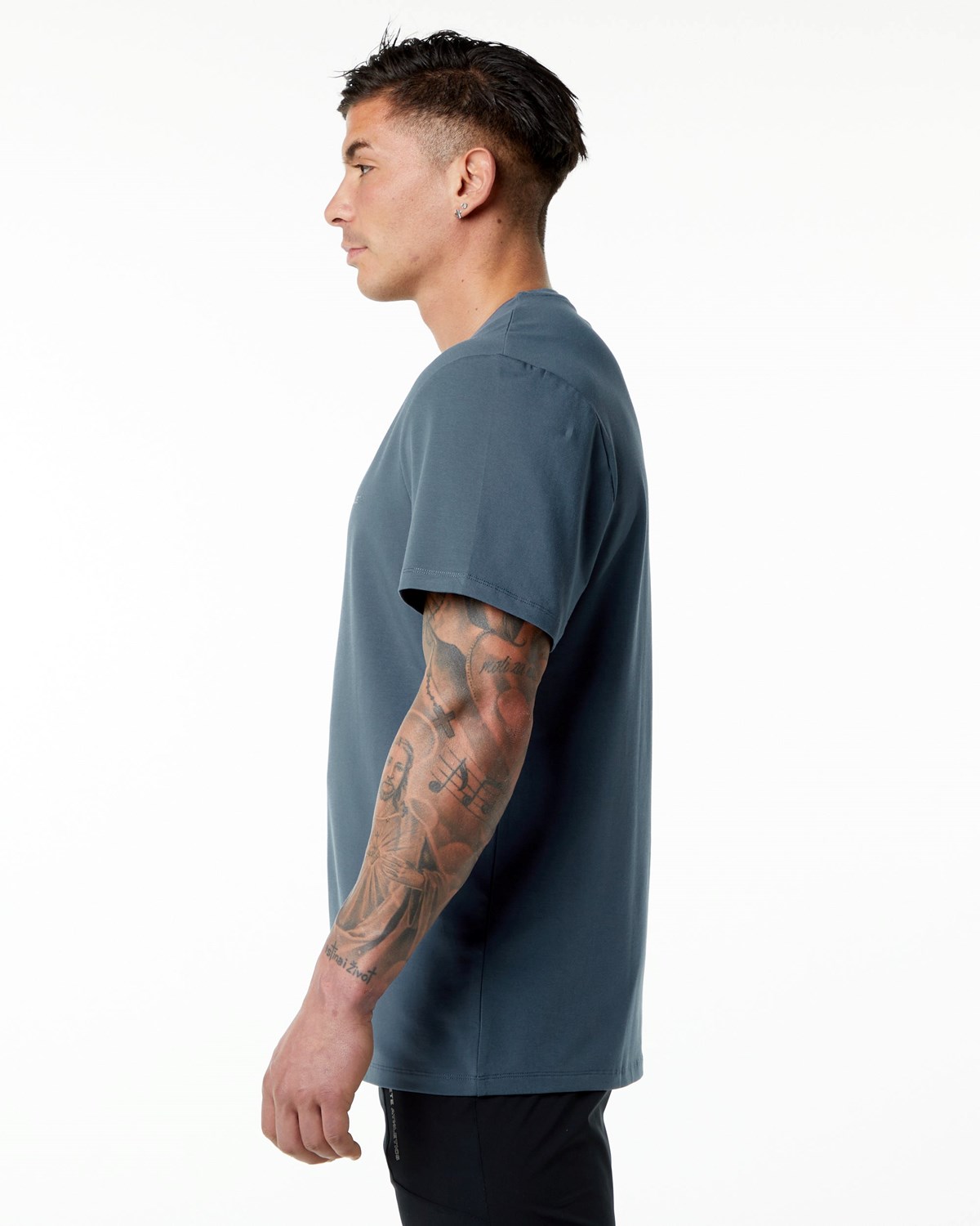 Alphalete Set-In Sleeve Tee Blau | KP3280165