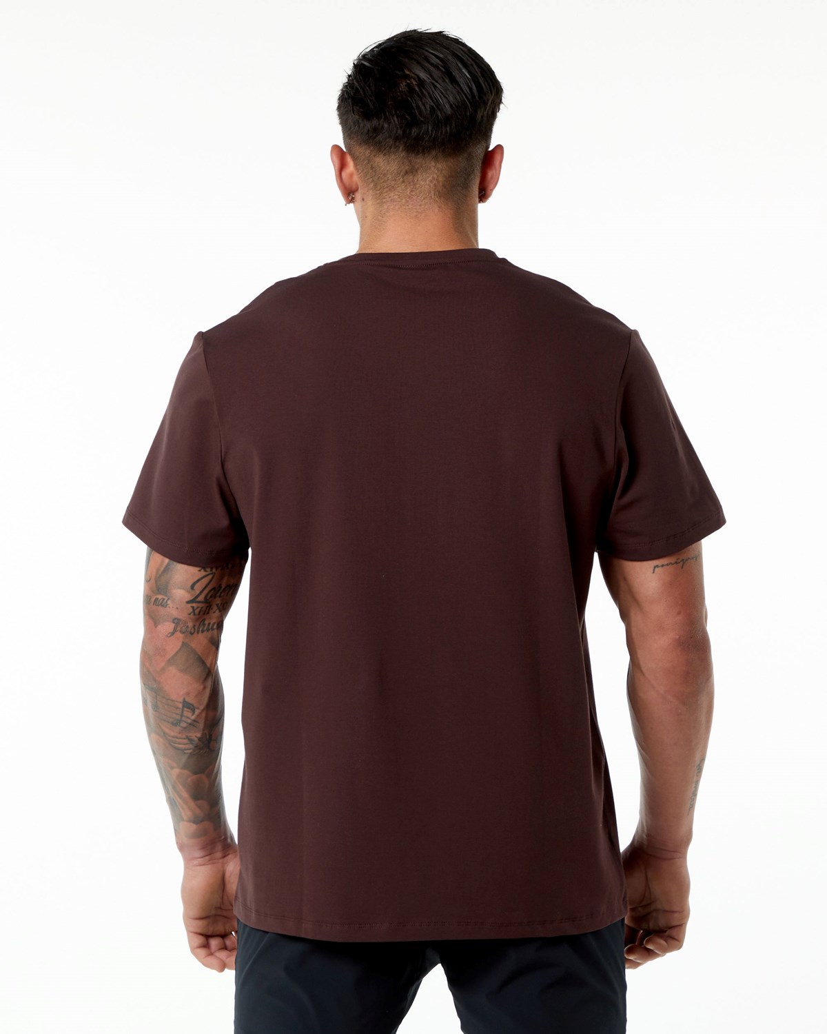 Alphalete Set-In Sleeve Tee Bordeaux | MN5741829