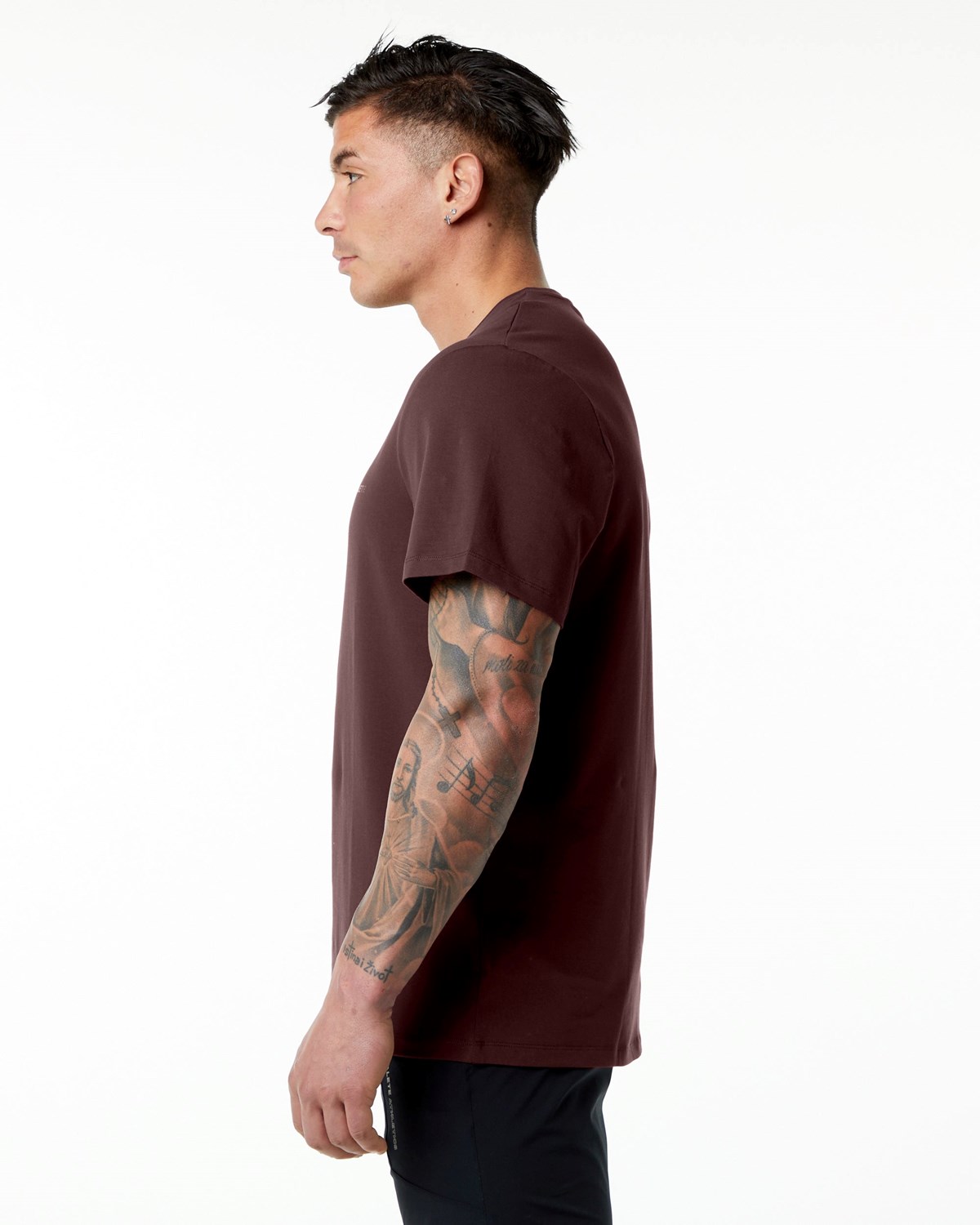 Alphalete Set-In Sleeve Tee Bordeaux | MN5741829