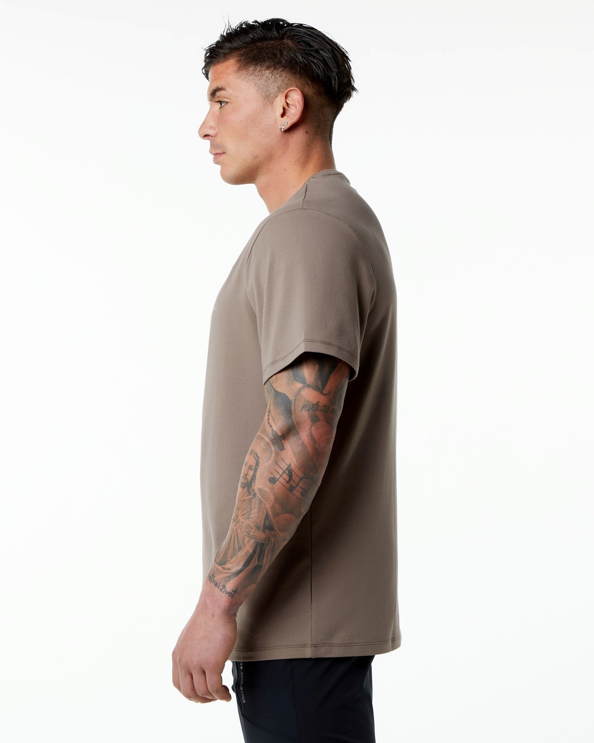 Alphalete Set-In Sleeve Tee Mocha | UK5673824