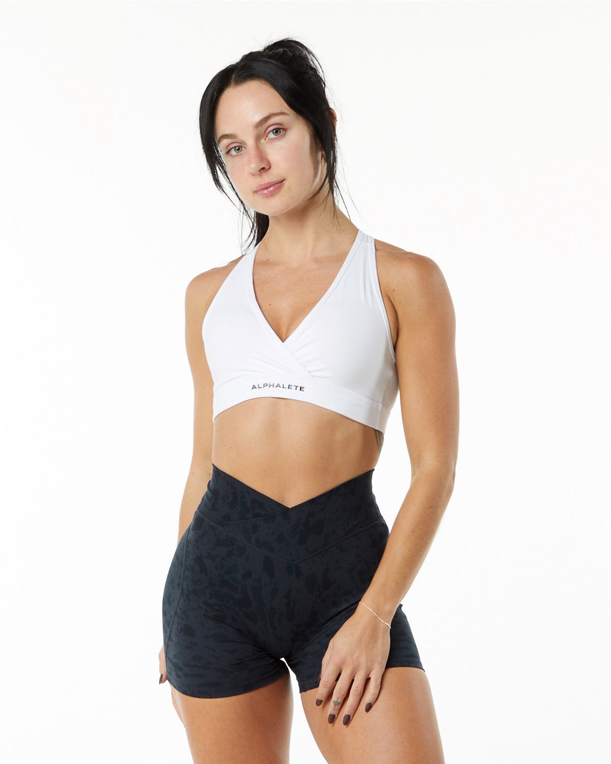 Alphalete Single Brushed Bra Weiß | IP8194750