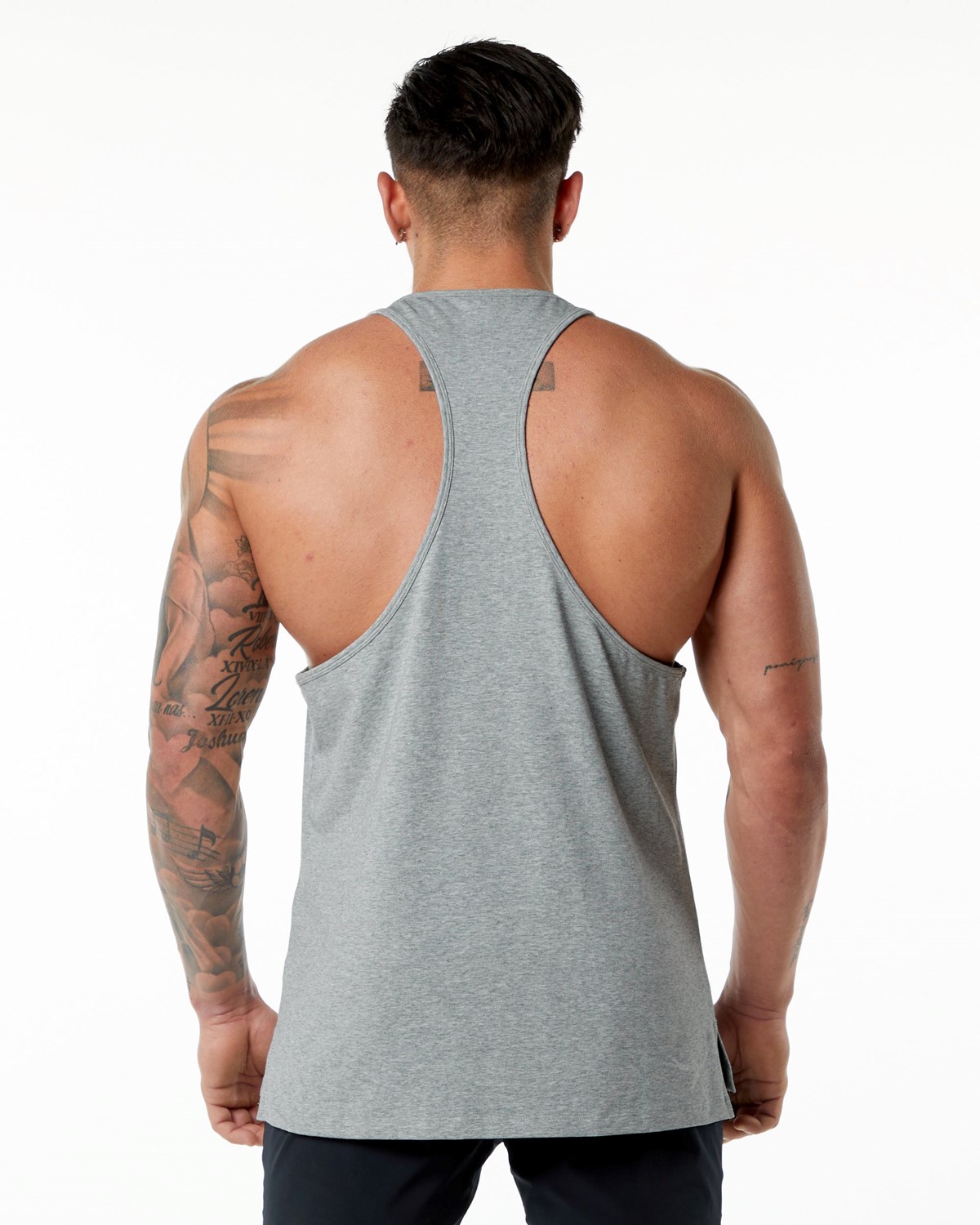 Alphalete Stepped Hem Stringer Grau | PS9836271