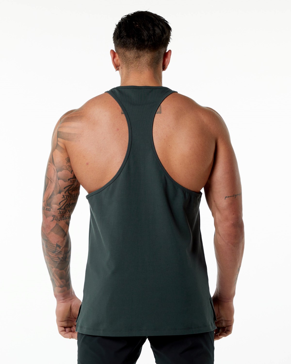 Alphalete Stepped Hem Stringer Grün | LG4528917