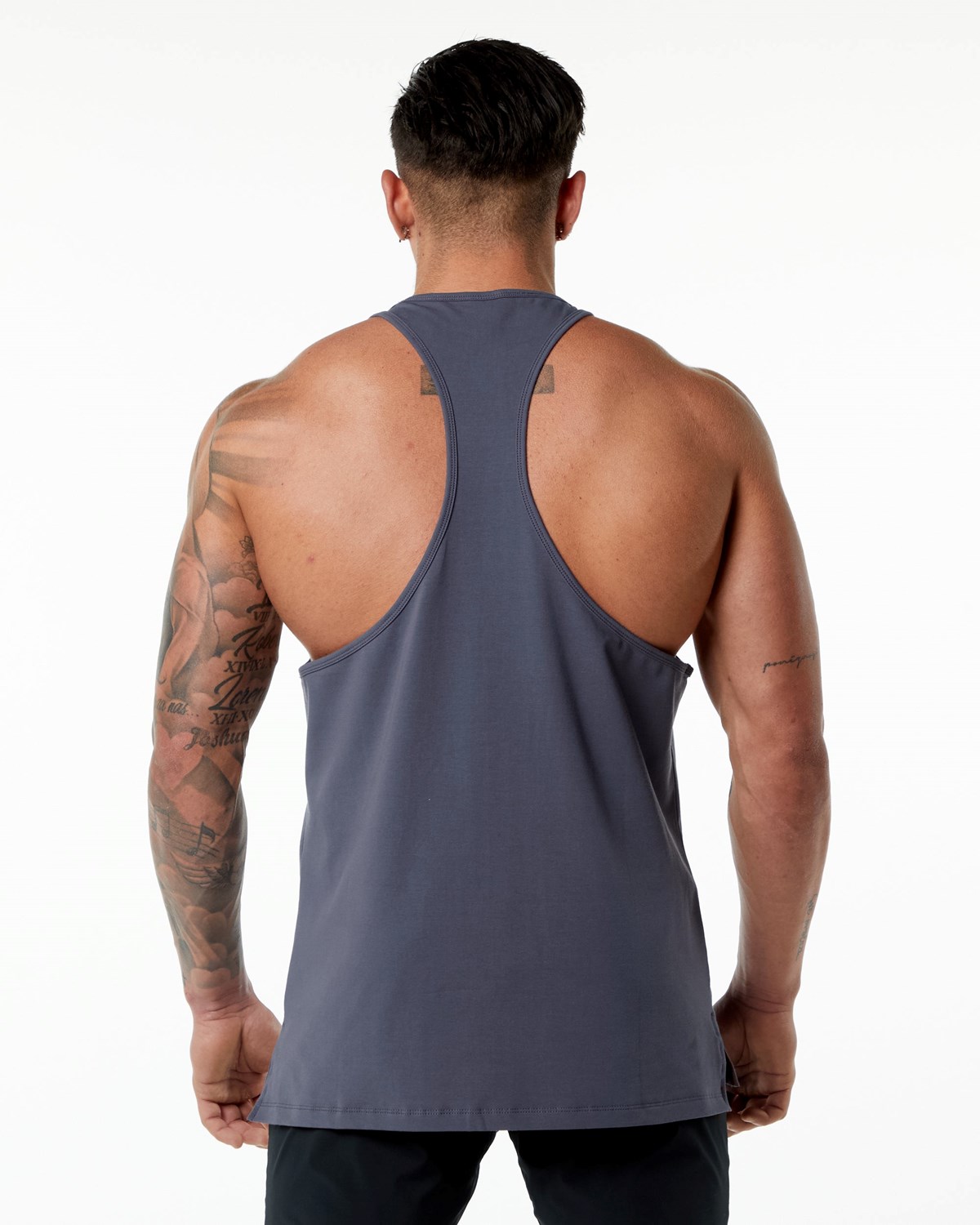 Alphalete Stepped Hem Stringer Lila | EO0832957