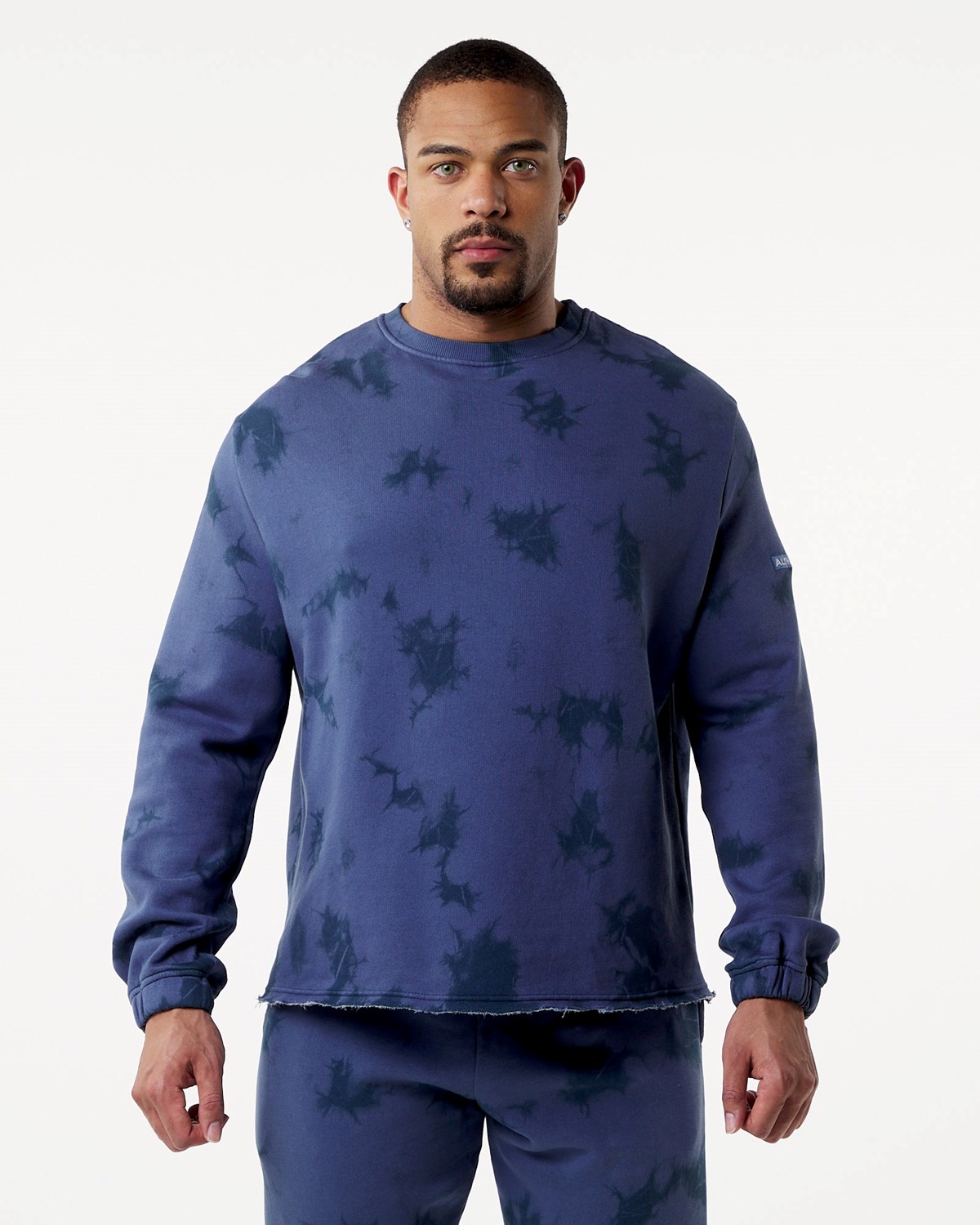 Alphalete Washed Fleece Pullover Moonlight | CU0583914