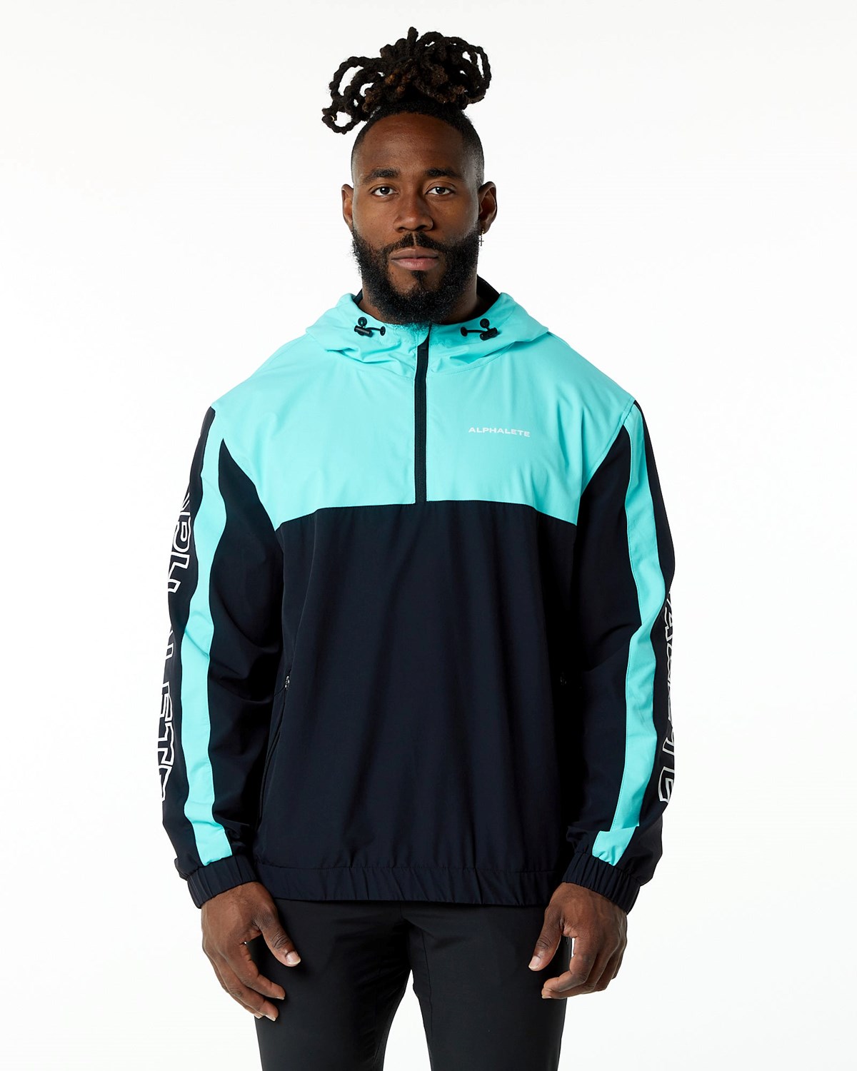 Alphalete Woven Performance Jacket Blau | YV0385469