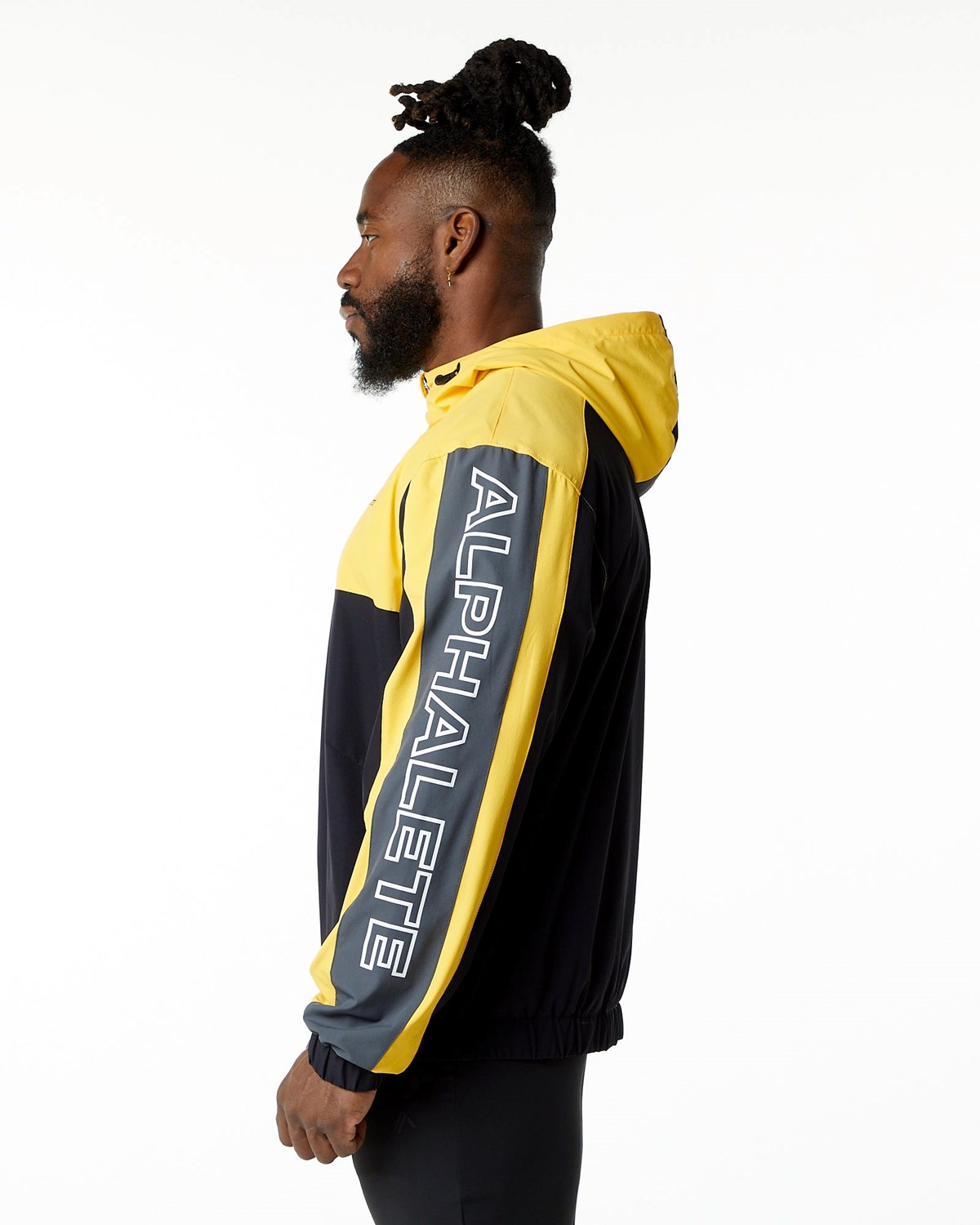 Alphalete Woven Performance Jacket Bumblebee | JH6758043