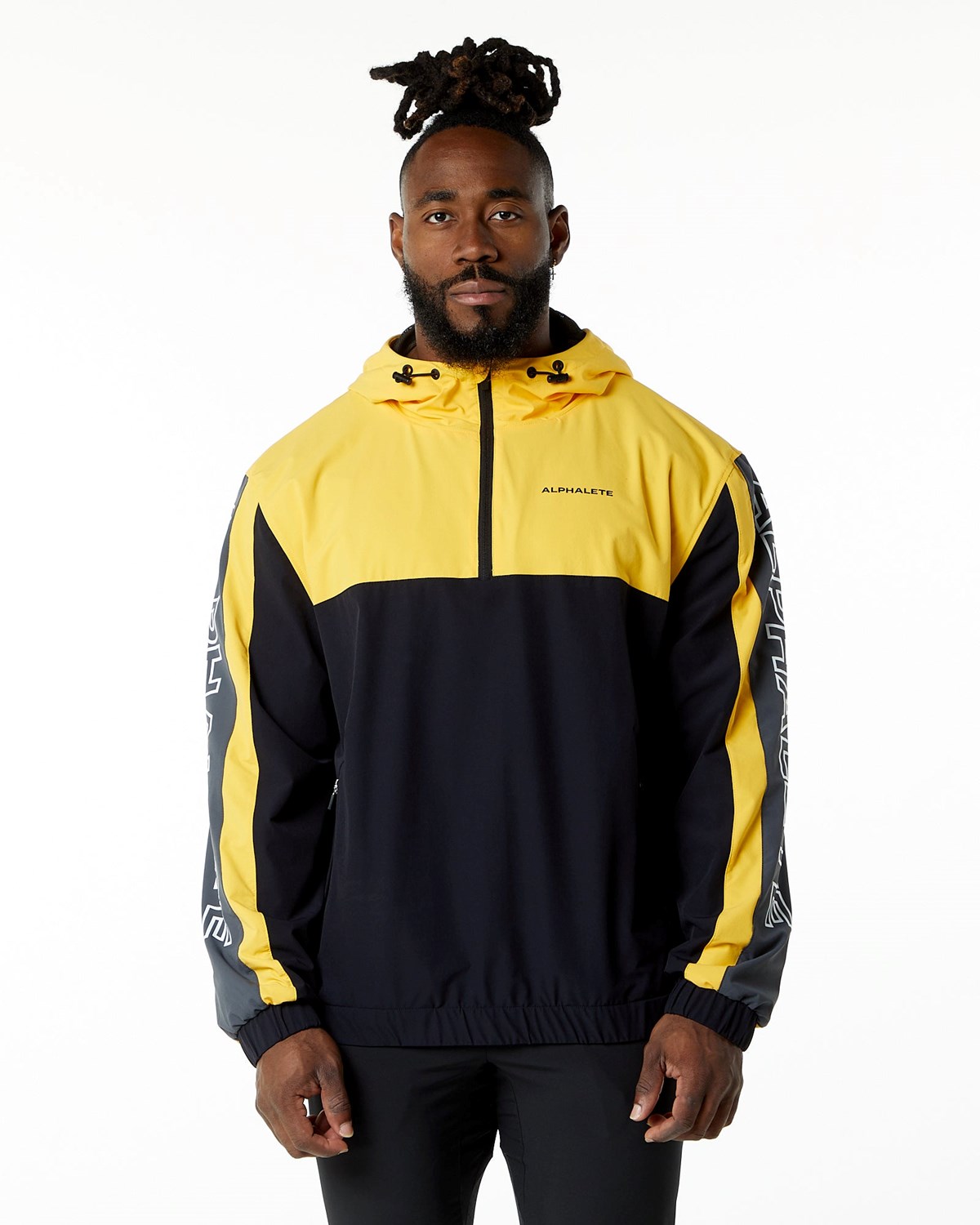 Alphalete Woven Performance Jacket Bumblebee | JH6758043