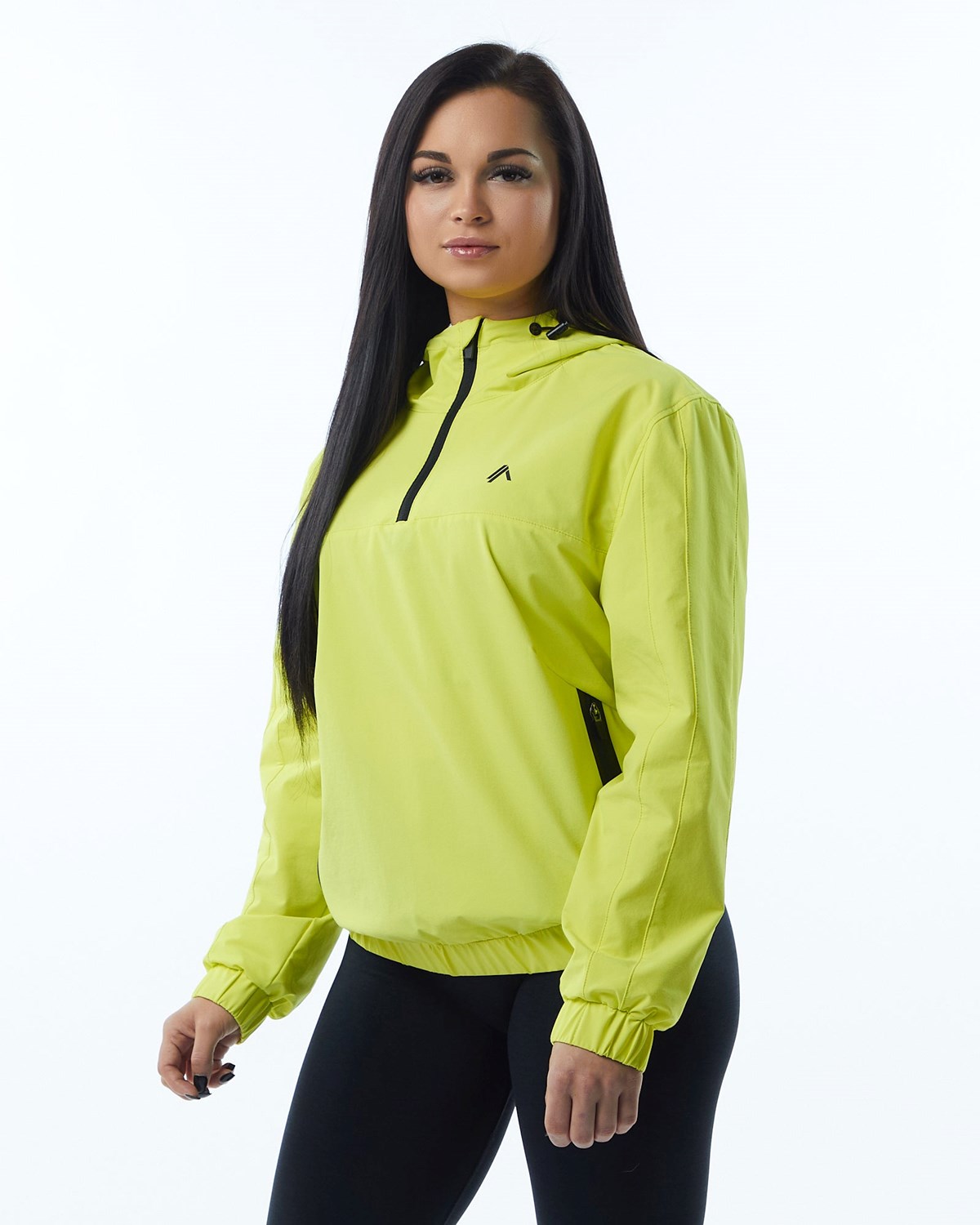 Alphalete Woven Performance Jacket Citrus Slice | LA4310872