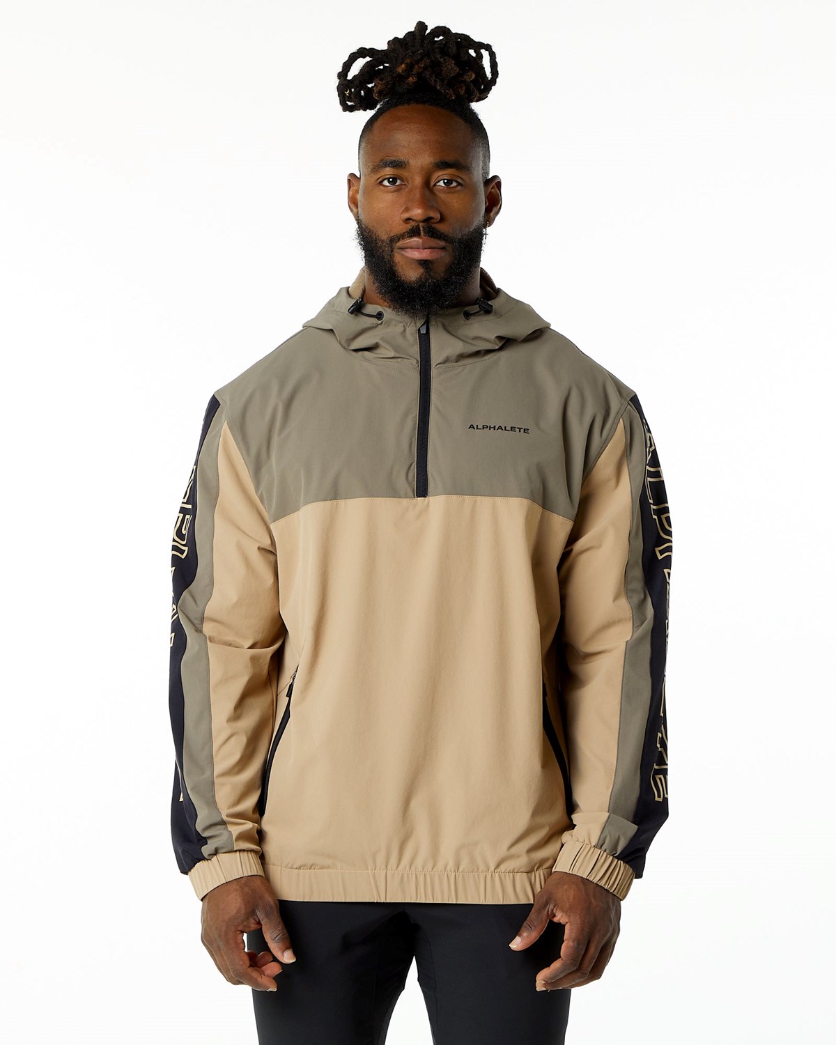 Alphalete Woven Performance Jacket Desert Safari | AY5381726