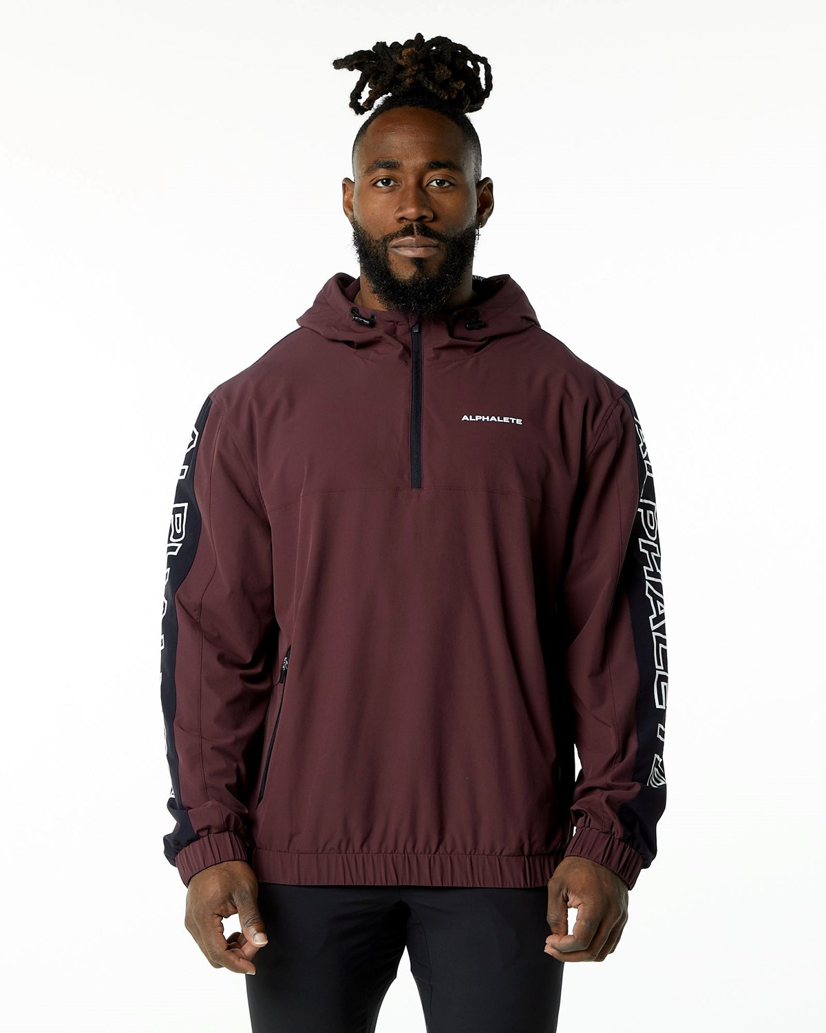 Alphalete Woven Performance Jacket Dunkel | QL7613409