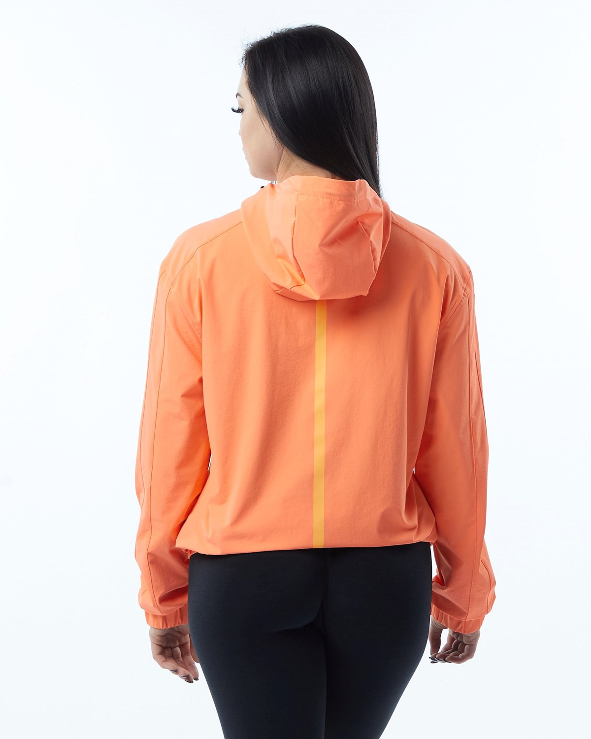 Alphalete Woven Performance Jacket Electric Peach | NY5103276