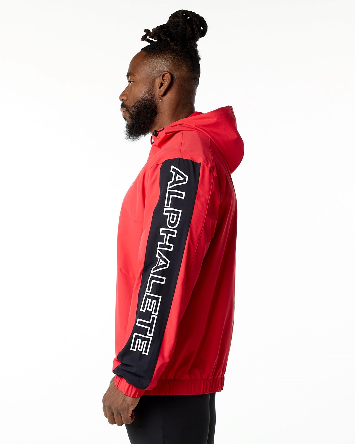 Alphalete Woven Performance Jacket Rot | CM6195308