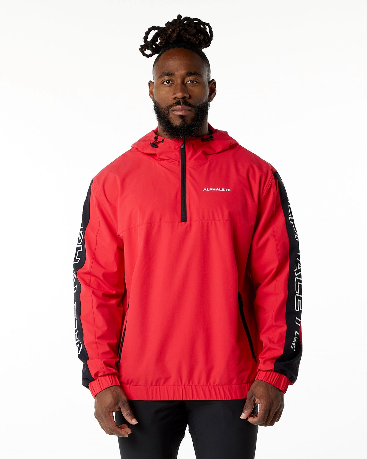 Alphalete Woven Performance Jacket Rot | CM6195308