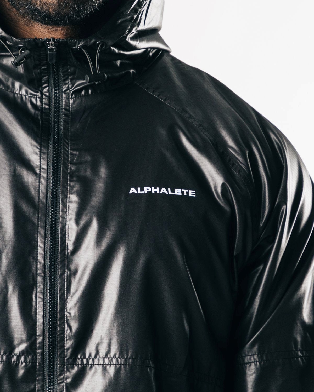 Alphalete Woven Performance Jacket Schwarz | DK0689257