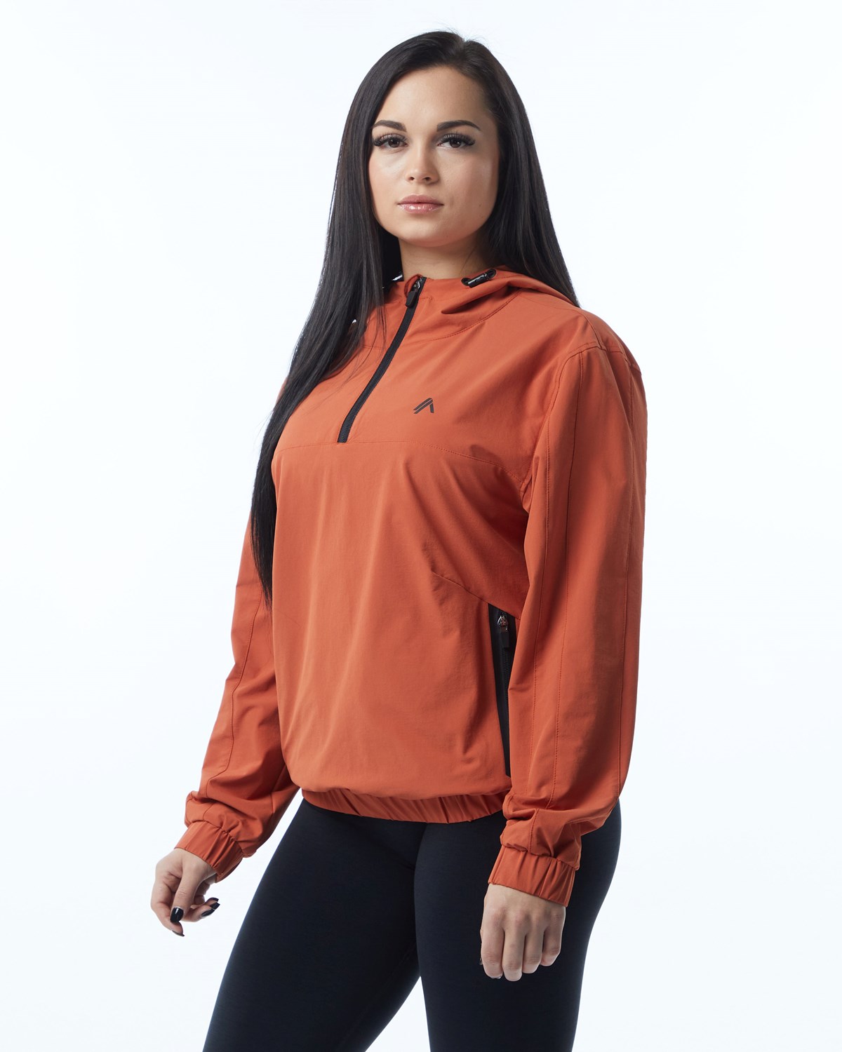 Alphalete Woven Performance Jacket Sour Tangerine | HG1392860