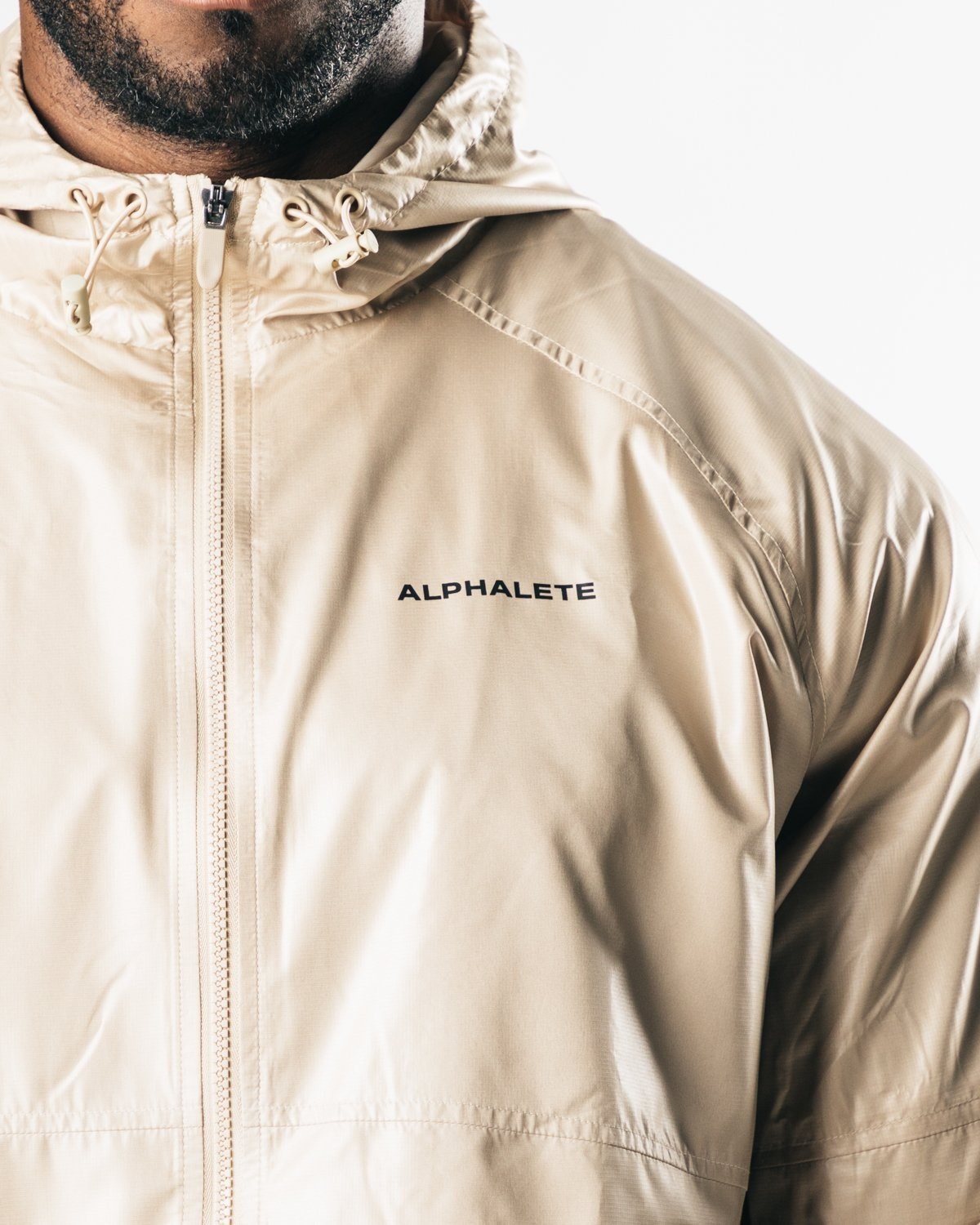 Alphalete Woven Performance Jacket Tan | KJ9675012