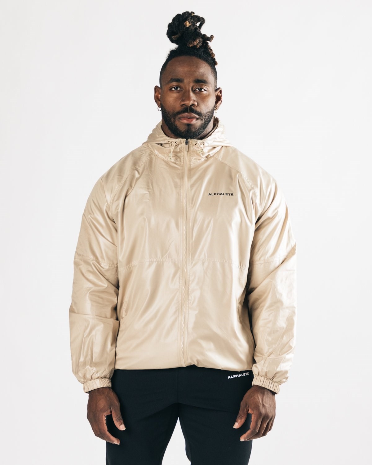 Alphalete Woven Performance Jacket Tan | KJ9675012