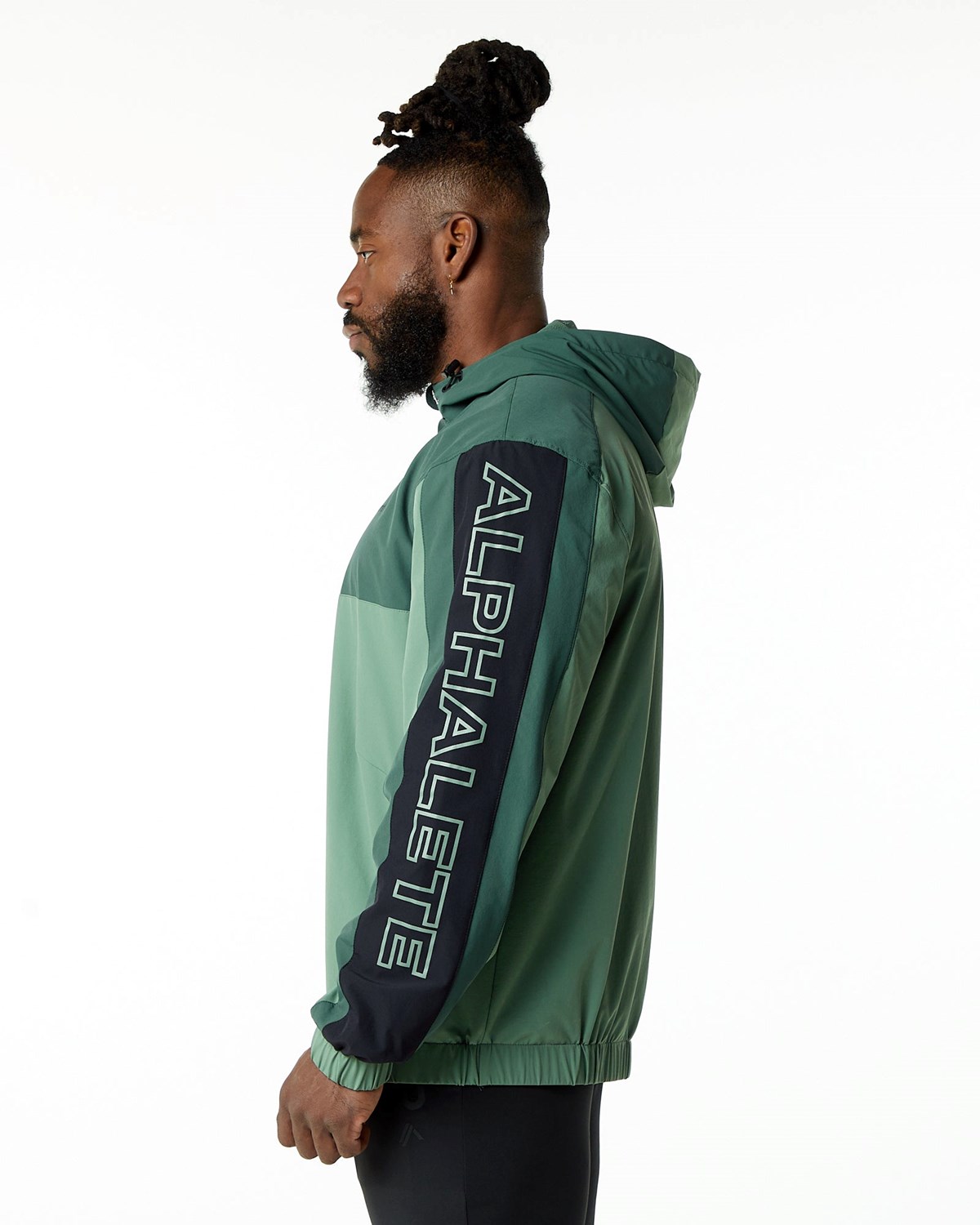 Alphalete Woven Performance Jacket Wild Sage | QS6805492