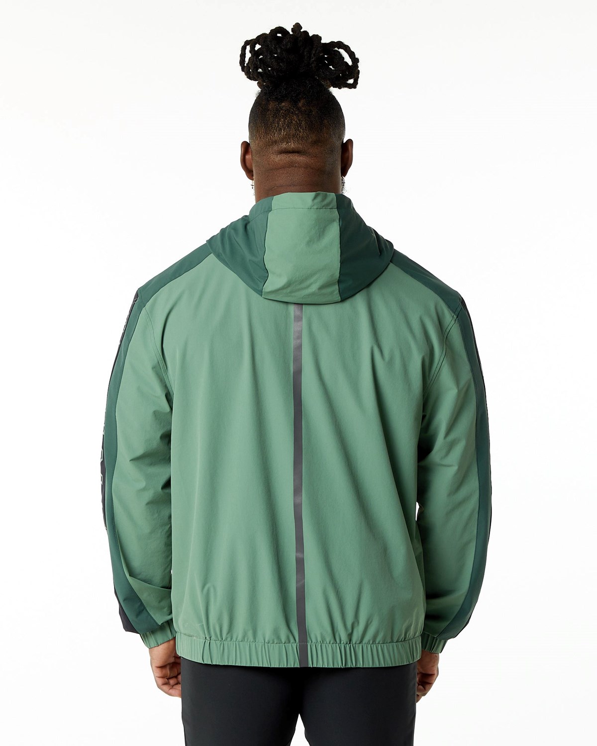 Alphalete Woven Performance Jacket Wild Sage | QS6805492