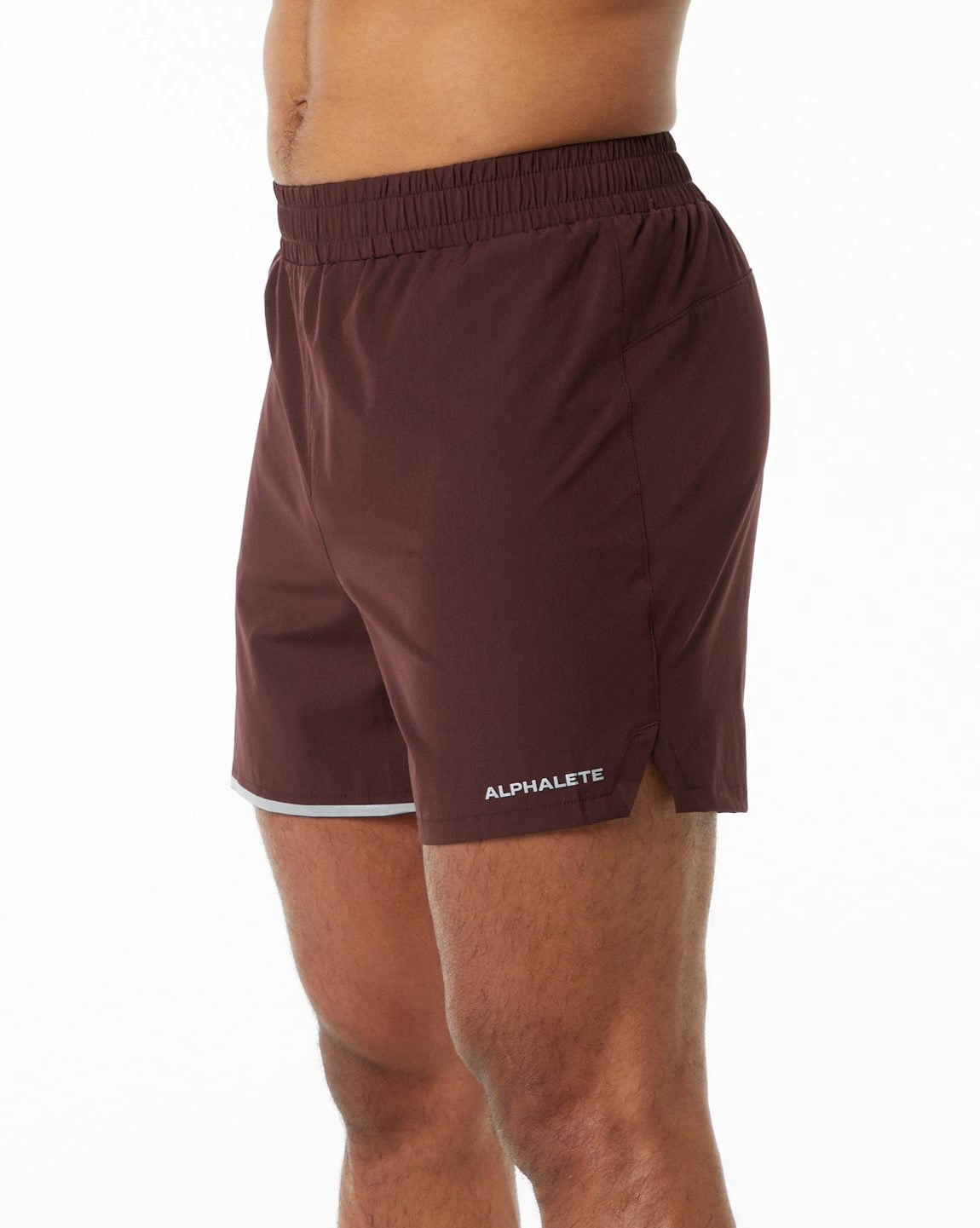 Alphalete Woven Sport Kurzes Bordeaux | MK1527860