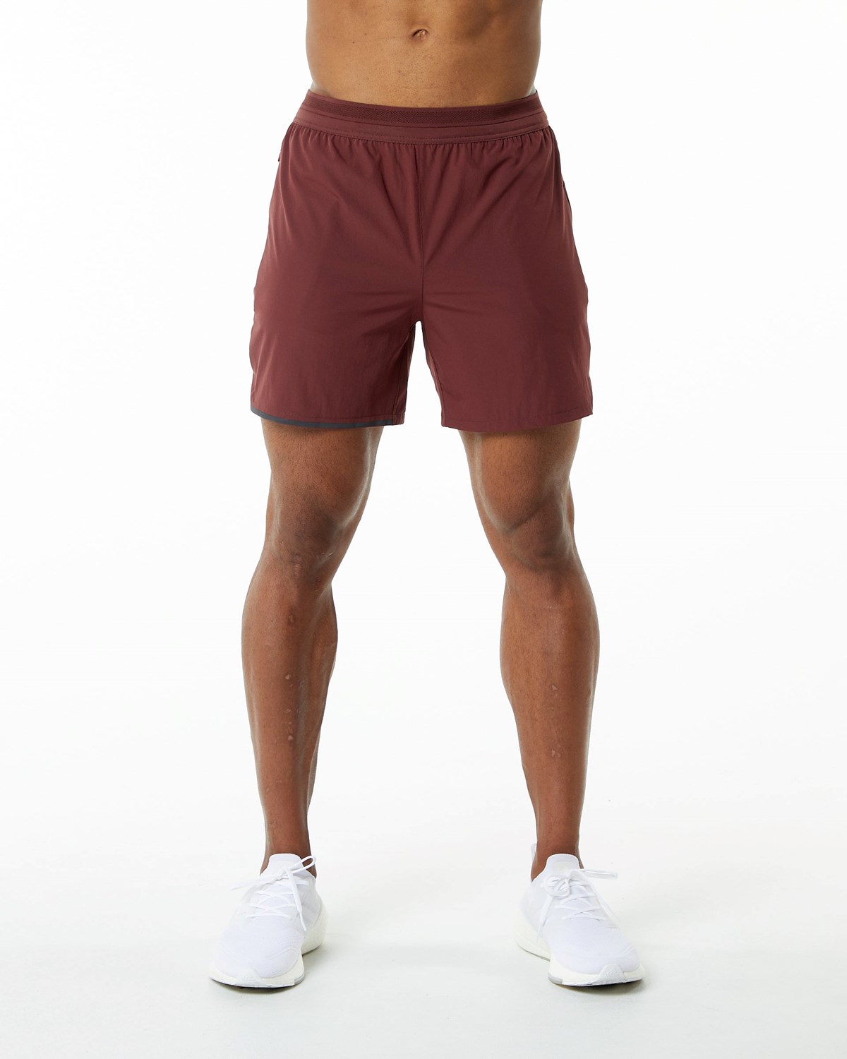 Alphalete Woven Sport Kurzes Merlot | AC5042967