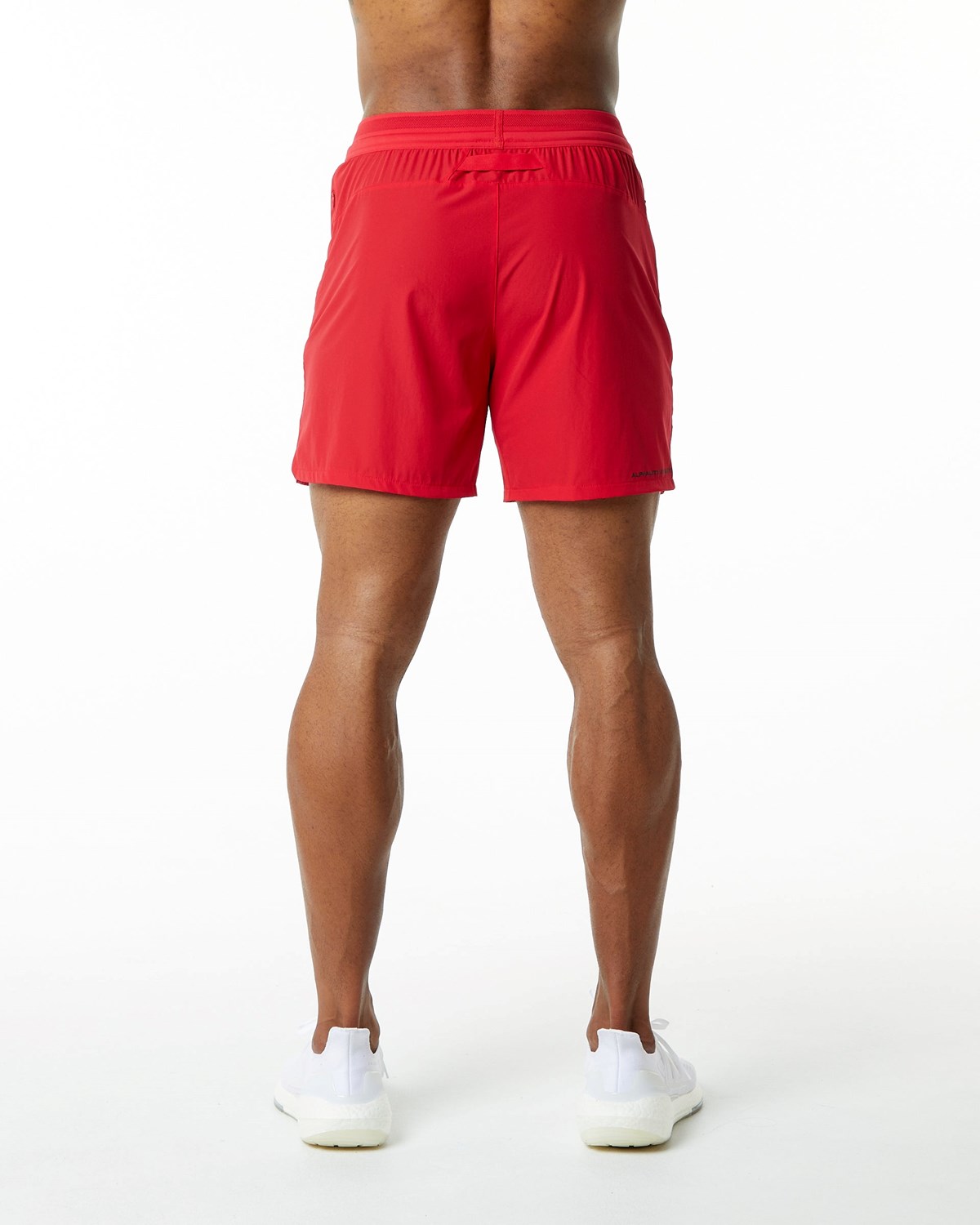 Alphalete Woven Sport Kurzes Rot | MD4567301